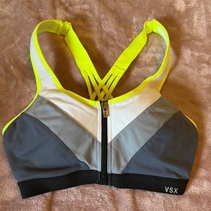 VSX Front Close Sports Bra Cross Back 32C Adjustable Straps